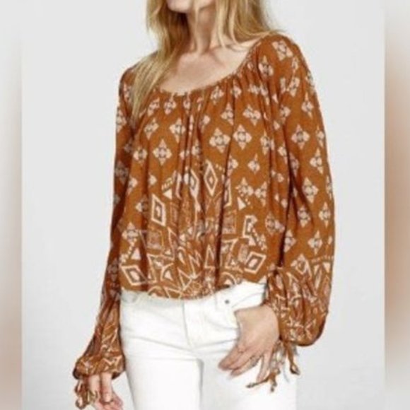 Free People Tops - Free People Dazed Swing Top Scoop Neckline M
